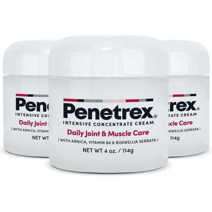 Penetrex Daily Joint & Muscle Care Cream | Arnica, B6 & MSM, 4 Oz. (3-Pack)