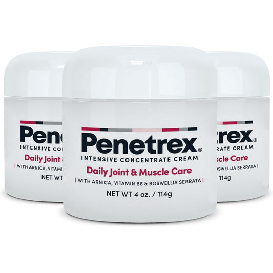 Penetrex Daily Joint & Muscle Care Cream | Arnica, B6 & MSM, 4 Oz. (3-Pack)