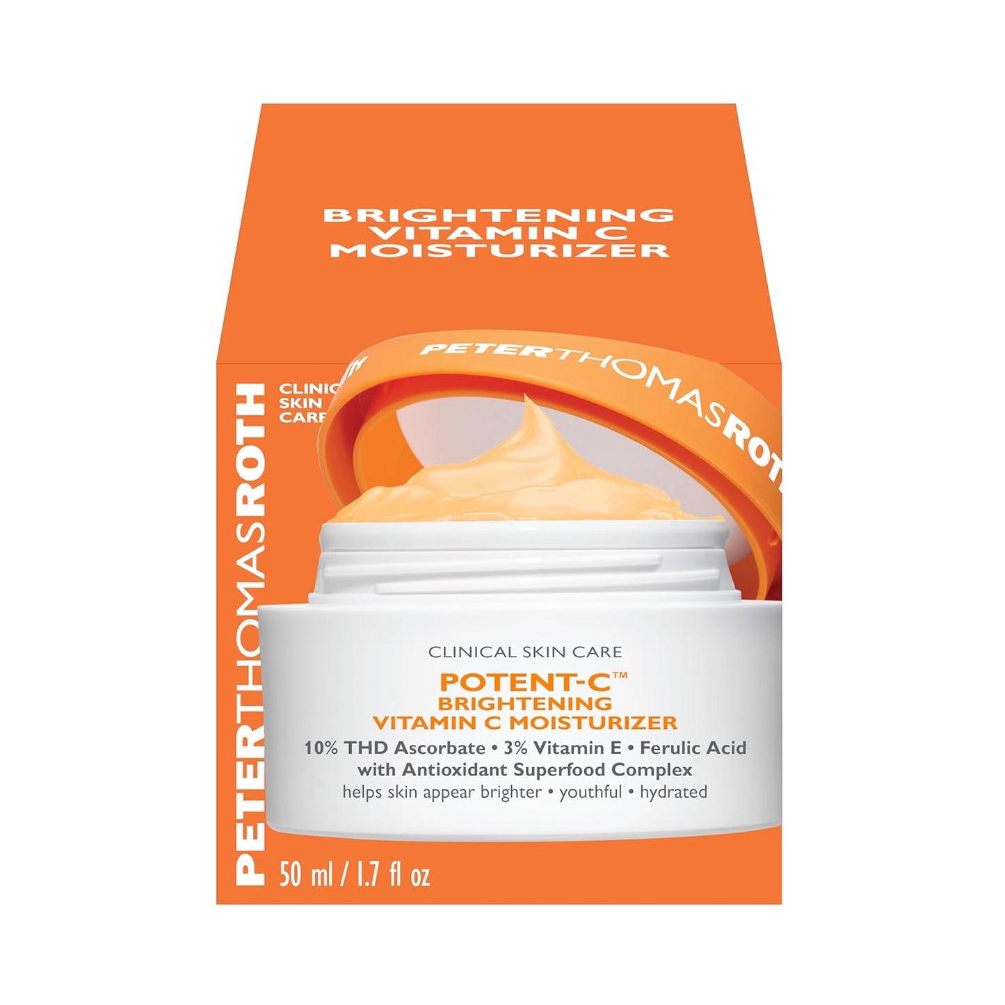 Peter Thomas Roth | Potent-C™ Brightening Vitamin C Moisturizer, Size- 1.7 Fl Oz (Pack of 1)