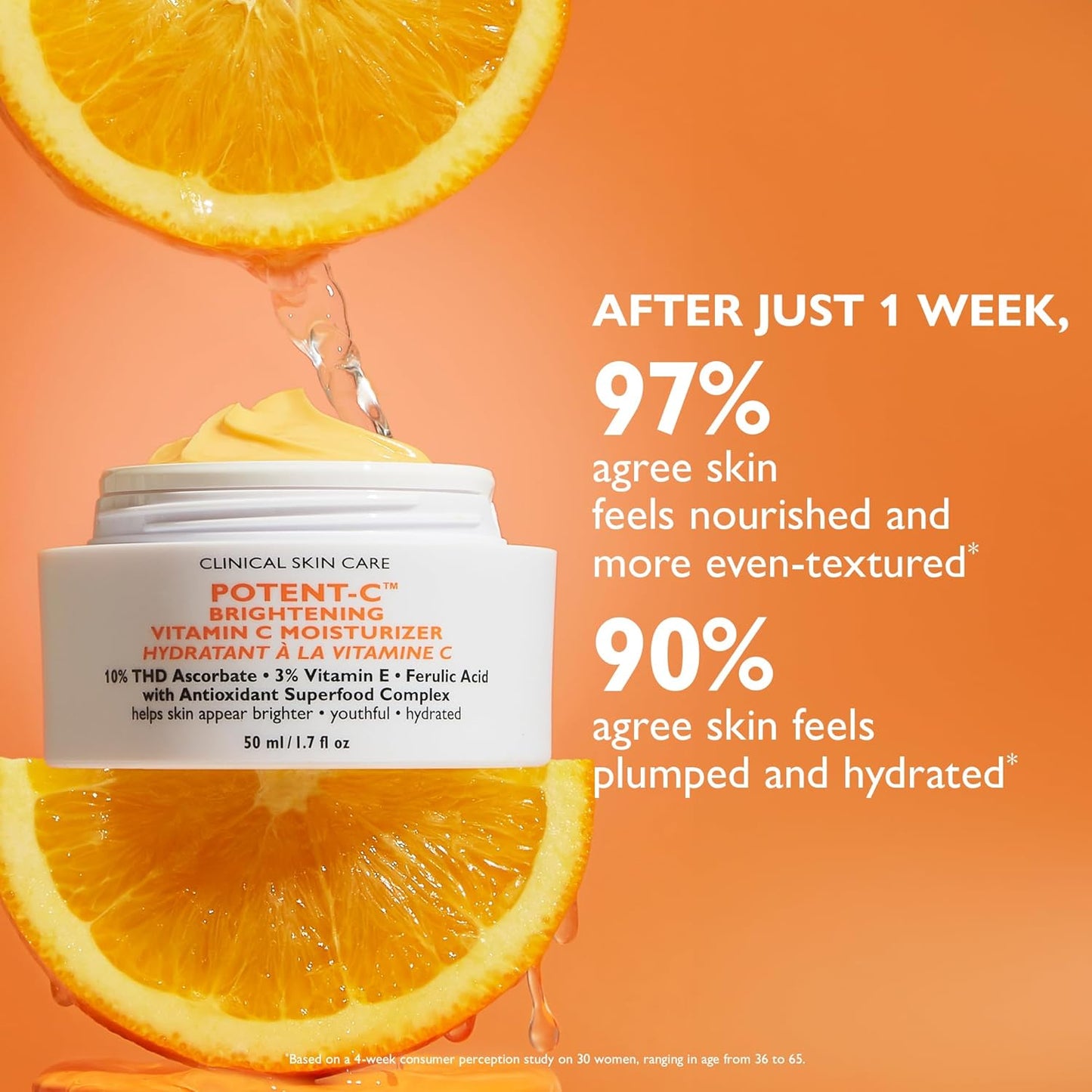 Peter Thomas Roth | Potent-C™ Brightening Vitamin C Moisturizer, Size- 1.7 Fl Oz (Pack of 1)