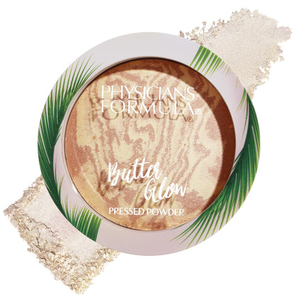 Physicians Formula Butter Glow Pressed Powder, Radiance-Boosting Face Powder with Murumuru Butter for Soft-Focus Finish