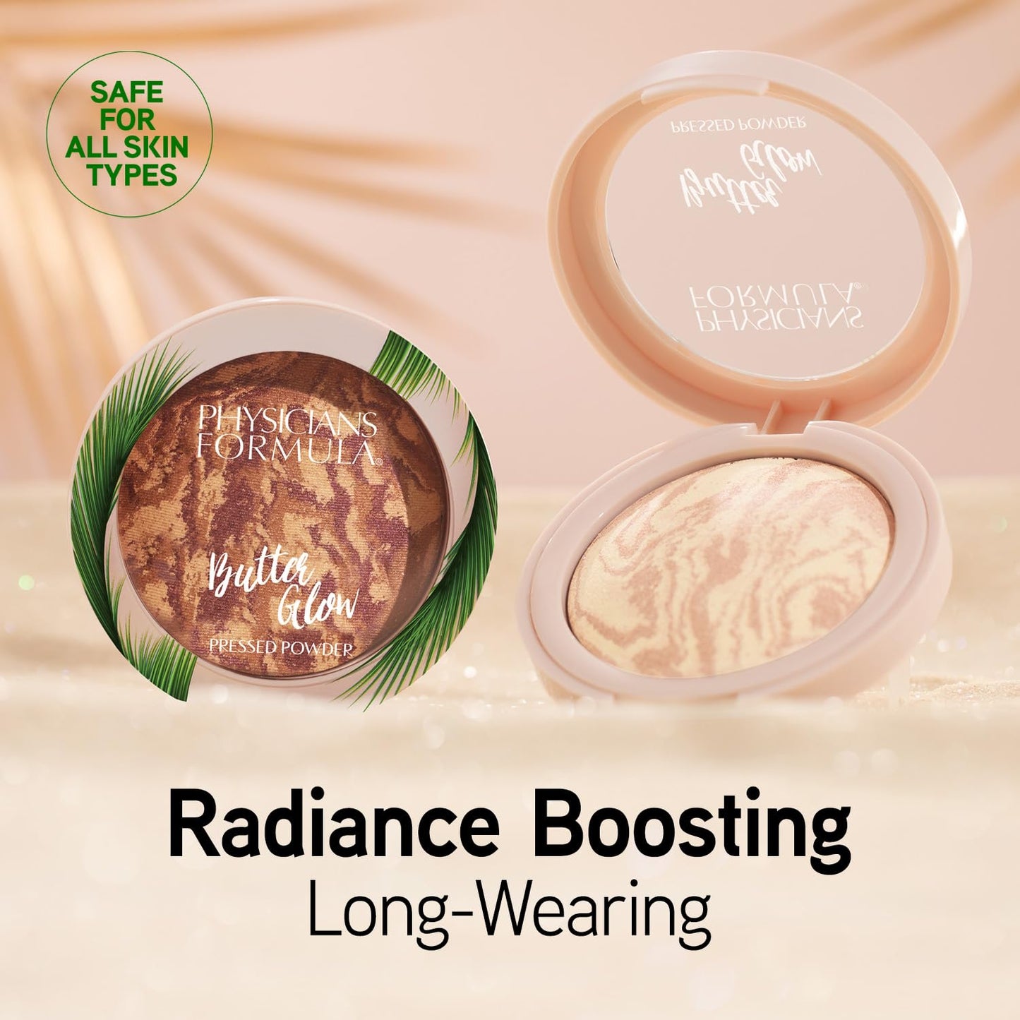 Physicians Formula Butter Glow Pressed Powder, Radiance-Boosting Face Powder with Murumuru Butter for Soft-Focus Finish