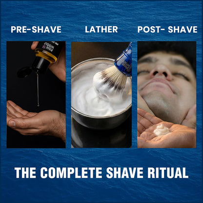 Pink Woolf Pre Shave Oil for Men – Electric &amp; Wet Shave Prep – Helps Reduce Tugging, Razor Burn & Irritation..