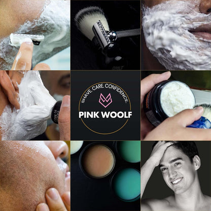 Pink Woolf Pre Shave Oil for Men – Electric &amp; Wet Shave Prep – Helps Reduce Tugging, Razor Burn & Irritation..