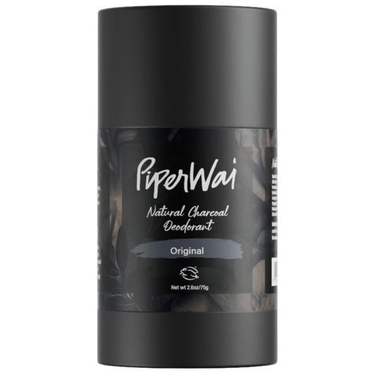 PiperWai Natural Deodorant w/Activated Charcoal | Odor Protection, Vegan, Aluminum Free, Shark Tank Product for Women & Men..