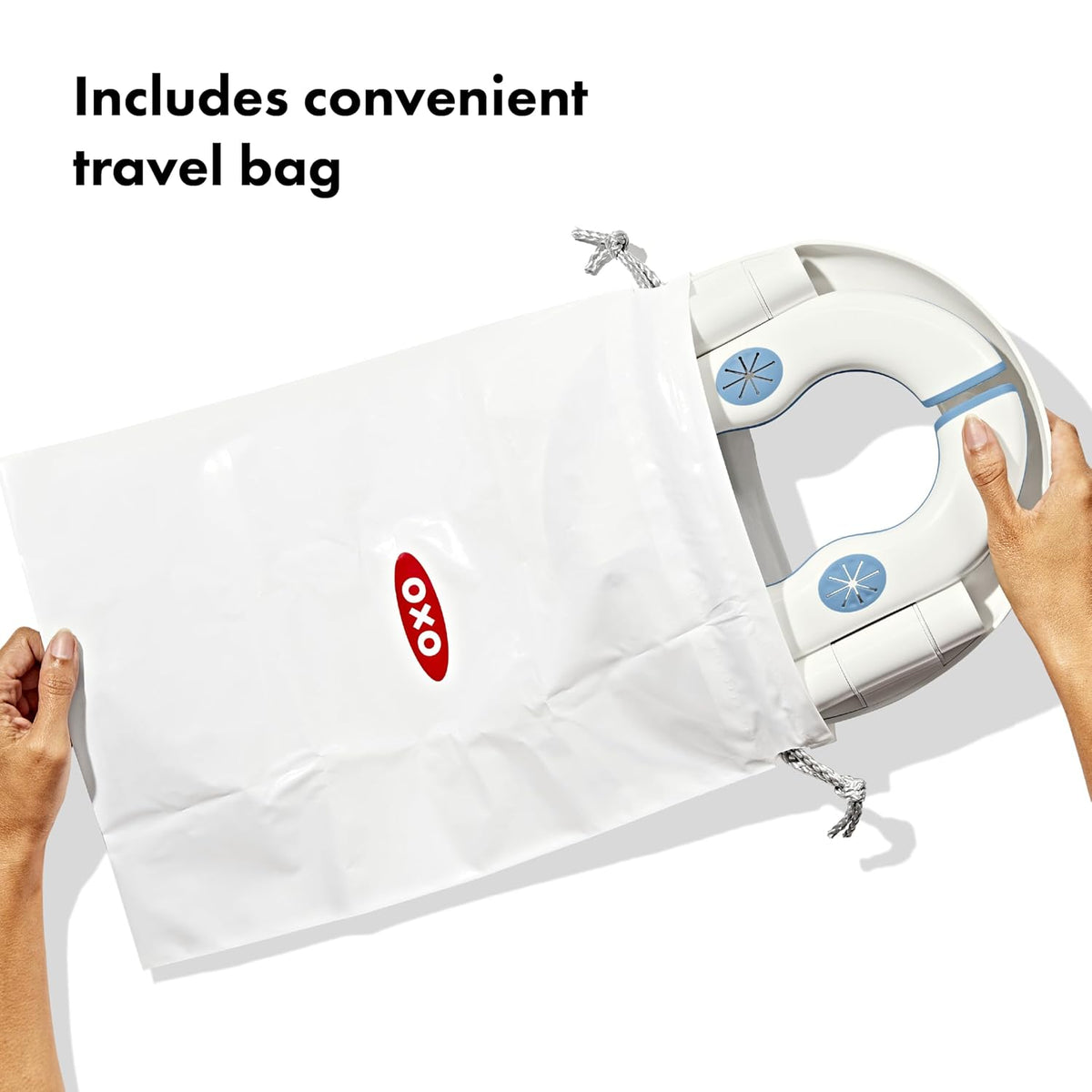 OXO Tot 2-in-1 Go Portable Potty with Travel Bag, Travel Potty Seat for Toddler