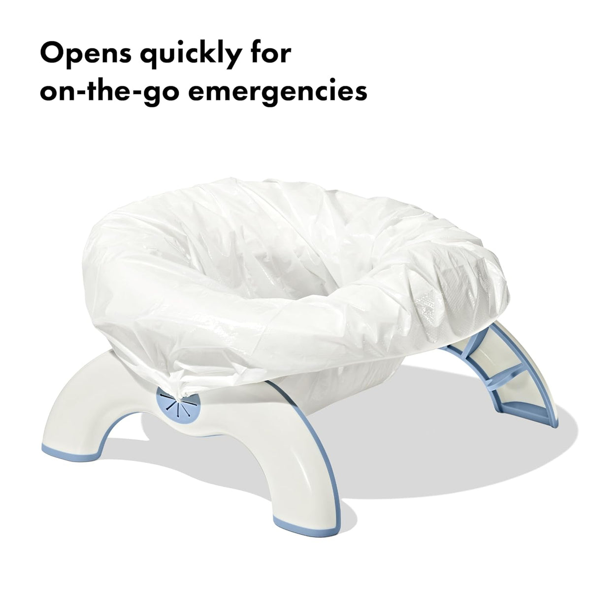 OXO Tot 2-in-1 Go Portable Potty with Travel Bag, Travel Potty Seat for Toddler