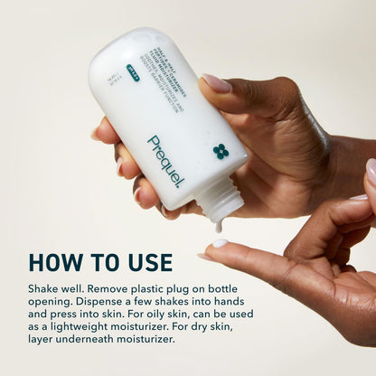Prequel Skin Half and Half Fluid Moisturizer Face Cream. Lightweight Ceramide Peptide Lotion for All Skin Types..