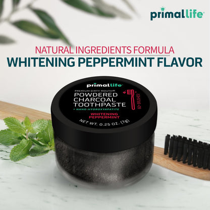 Primal Life Organics -Dirty Mouth Toothpowder, Activated Charcoal Tooth Cleaning Powder, Essential Oils..