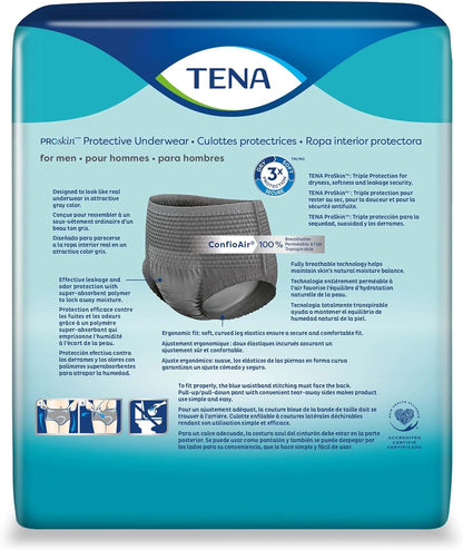 Tena ProSkin Medium Gray Adult Male Moderate Absorbency Protective, 80 ct