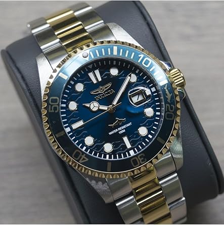 Men's Pro Diver Quartz Watch (Gold-Silver)