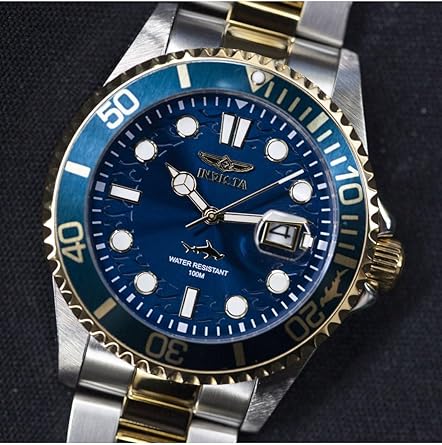 Men's Pro Diver Quartz Watch (Gold-Silver)