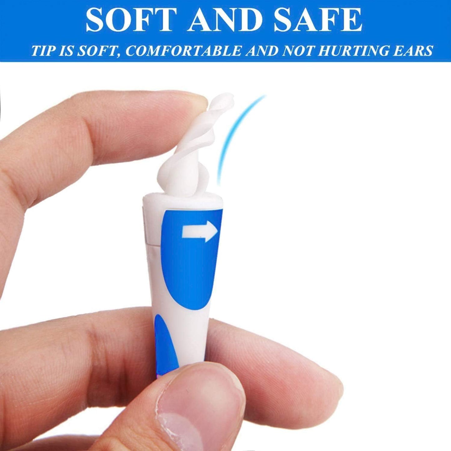 QGrips Earwax Removal-Spiral Ear Wax Removal Tool, Reusable Earwax Removal Kit Safe Ear Cleaner..