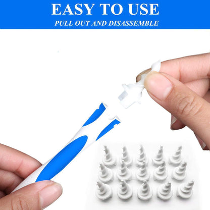 QGrips Earwax Removal-Spiral Ear Wax Removal Tool, Reusable Earwax Removal Kit Safe Ear Cleaner..