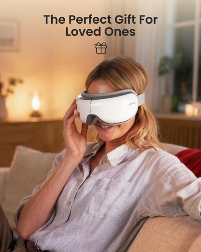 RENPHO Eyeris 1 Eye Massager with Heat, FSA Eligible HSA, Heated Eye Mask for Eye Strain, Dry Eyes & Head Tension..
