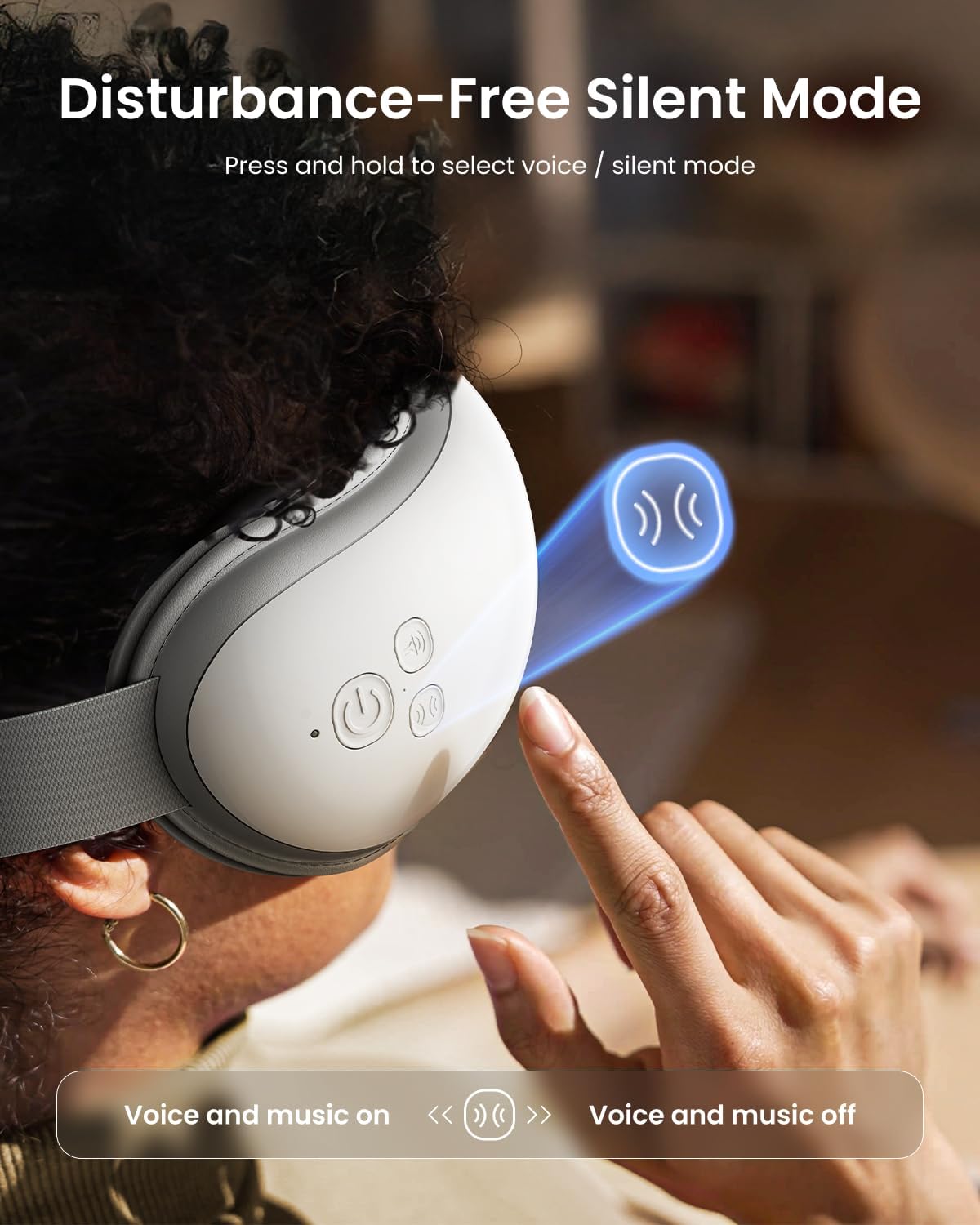 RENPHO Eyeris 1 Eye Massager with Heat, FSA Eligible HSA, Heated Eye Mask for Eye Strain, Dry Eyes & Head Tension..