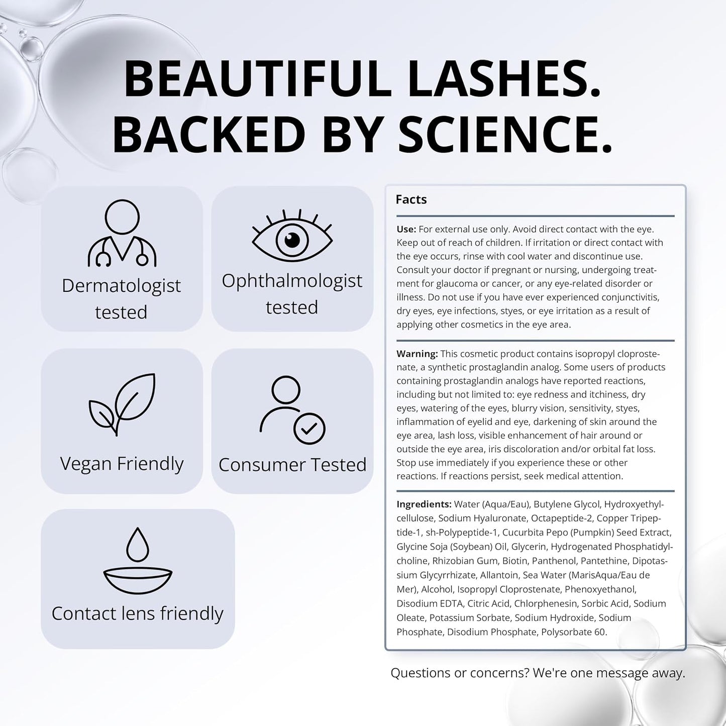RapidLash Eyelash Enhancing Serum - 2 Month Supply, 3mL | Results in 60 days - Hydrating formula..
