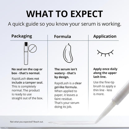 RapidLash Eyelash Enhancing Serum - 2 Month Supply, 3mL | Results in 60 days - Hydrating formula..