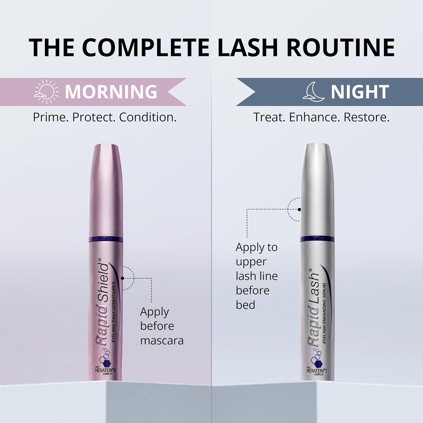 RapidLash Eyelash Enhancing Serum - 2 Month Supply, 3mL | Results in 60 days - Hydrating formula..