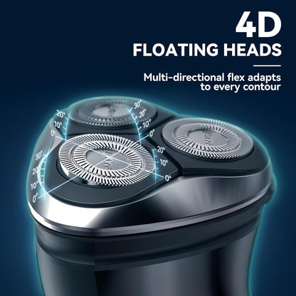 MAX-T Electric Razor for Men, 4D Rotary Shaver Razor for Men