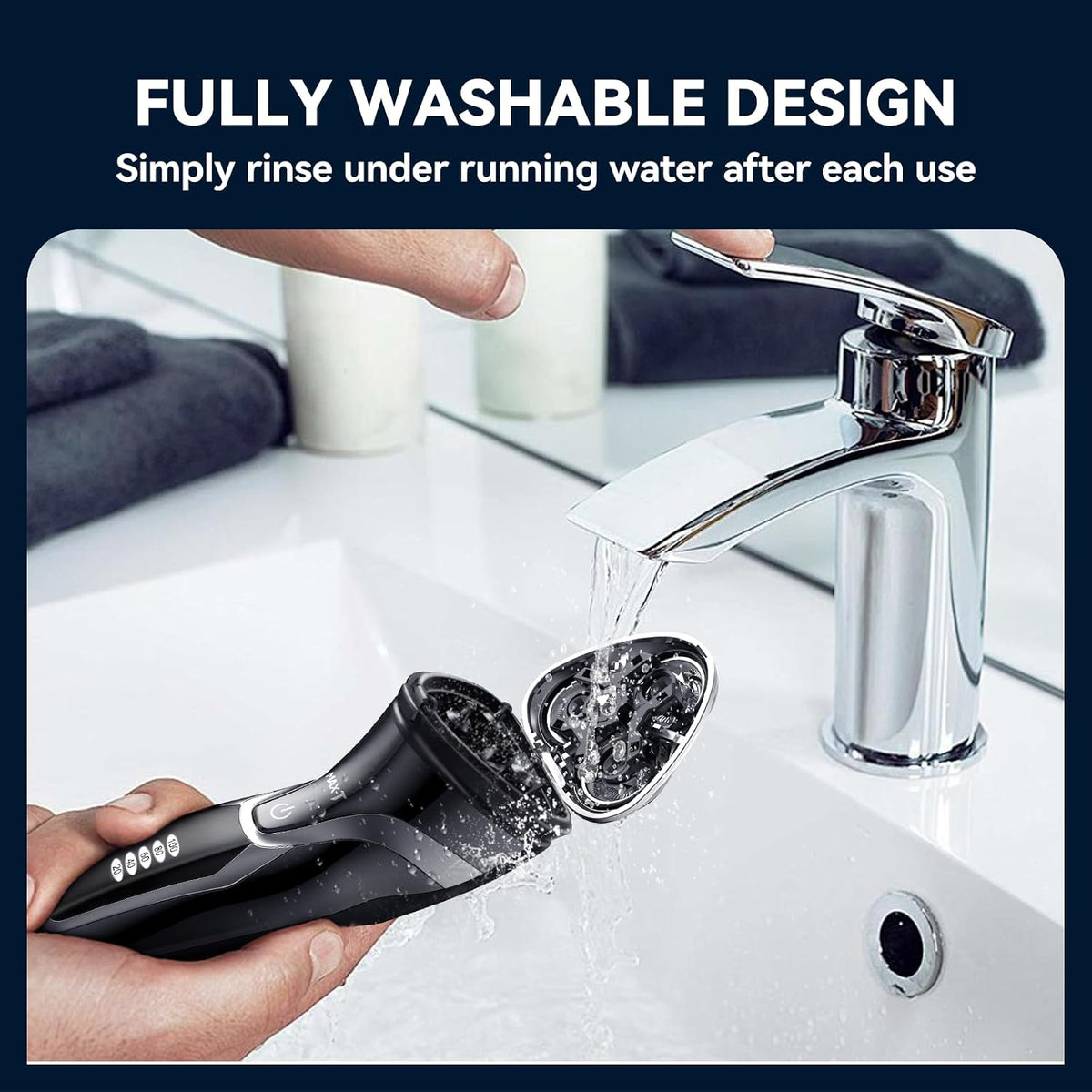 MAX-T Electric Razor for Men, 4D Rotary Shaver Razor for Men