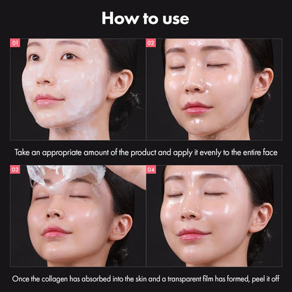 TOSOWOONG Real Collagen Fit, Hydrolyzed Collagen Wrapping Mask, Self Care, Korean Skin Care, 50ml, 1.69 fl. oz.