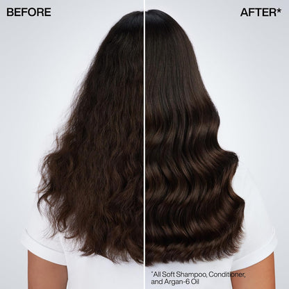 Redken All Soft Shampoo - Moisturizes &amp; Hydrates Dry Hair, Softens & Adds Shine, With Argan Oil..