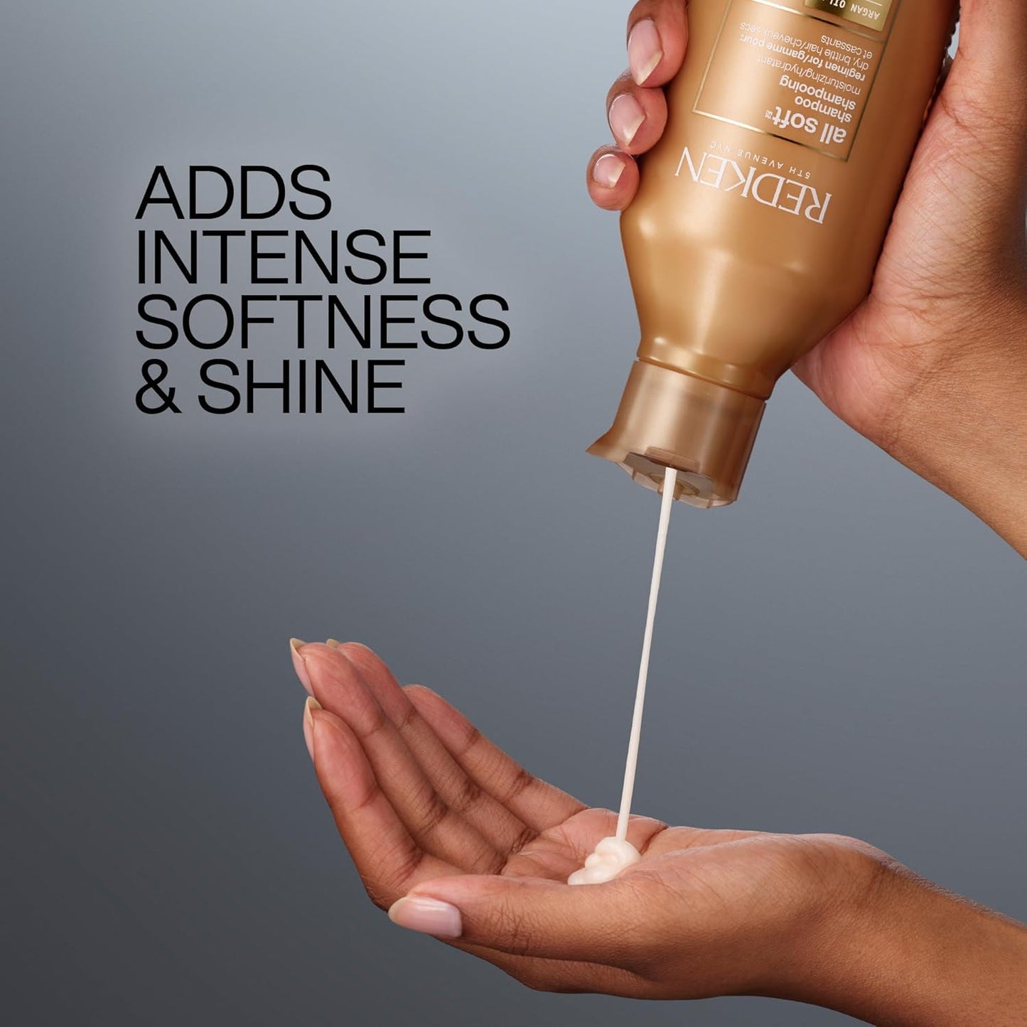 Redken All Soft Shampoo - Moisturizes &amp; Hydrates Dry Hair, Softens & Adds Shine, With Argan Oil..