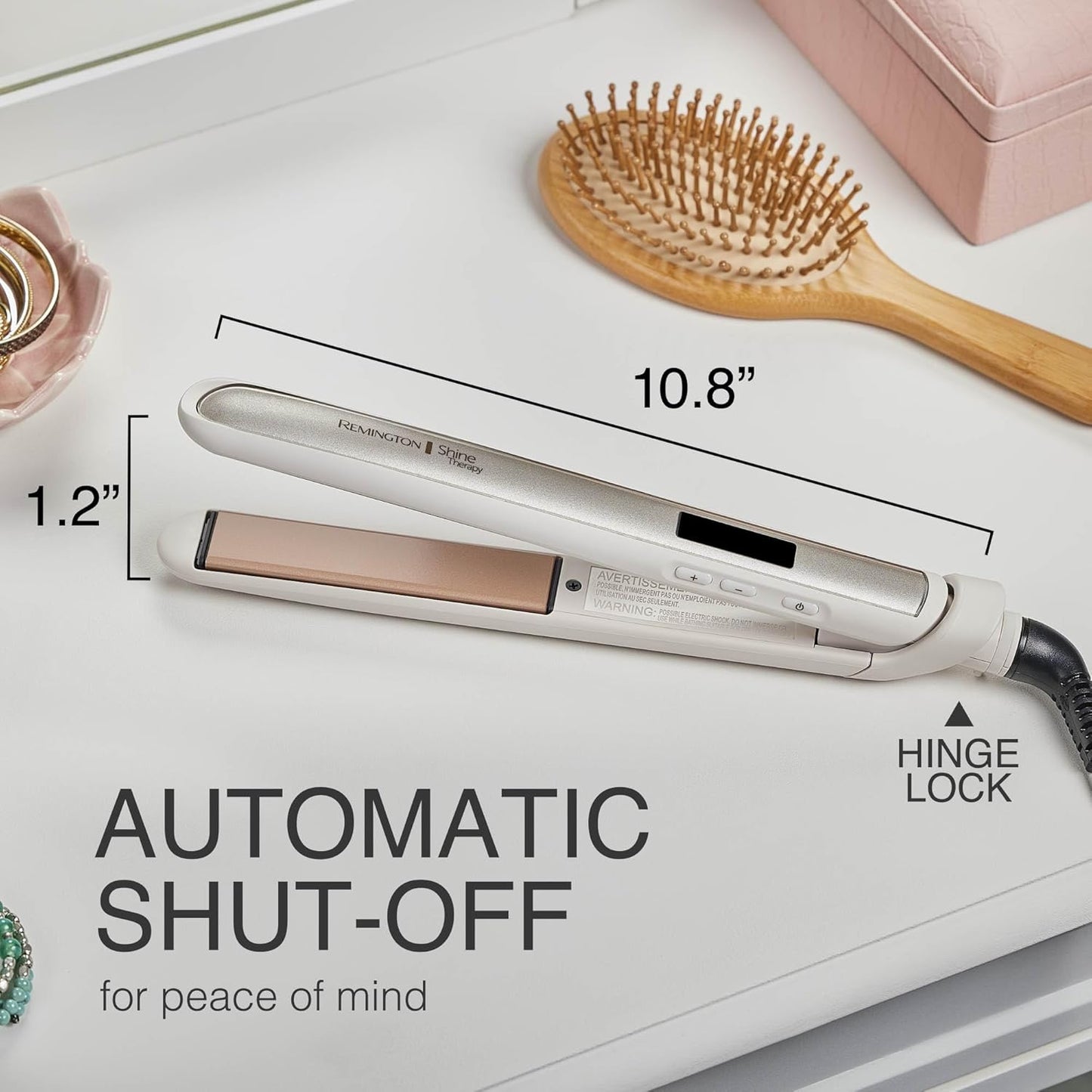 Remington Shine Therapy 1 inch Hair Straightener Iron, Flat Iron Infused with Argan Oil & Keratin...