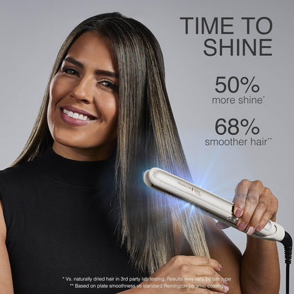 Remington Shine Therapy 1 inch Hair Straightener Iron, Flat Iron Infused with Argan Oil & Keratin...