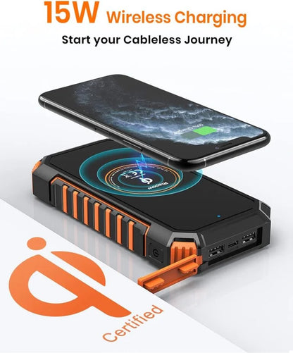 Riapow Solar Charger Power Bank