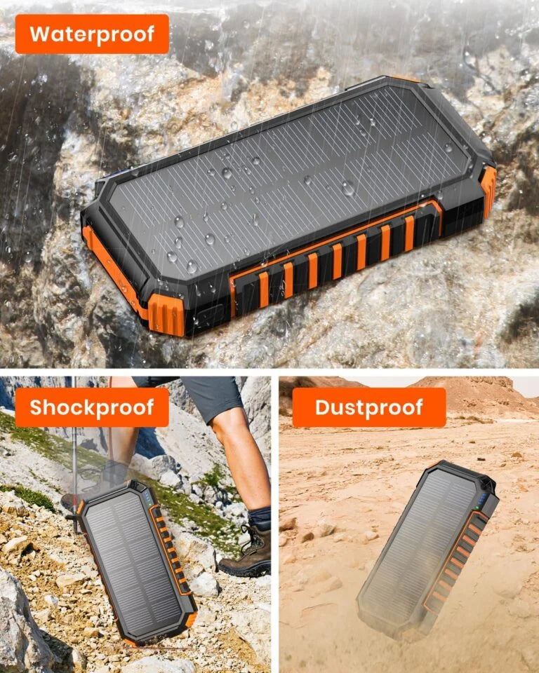 Riapow Solar Charger Power Bank