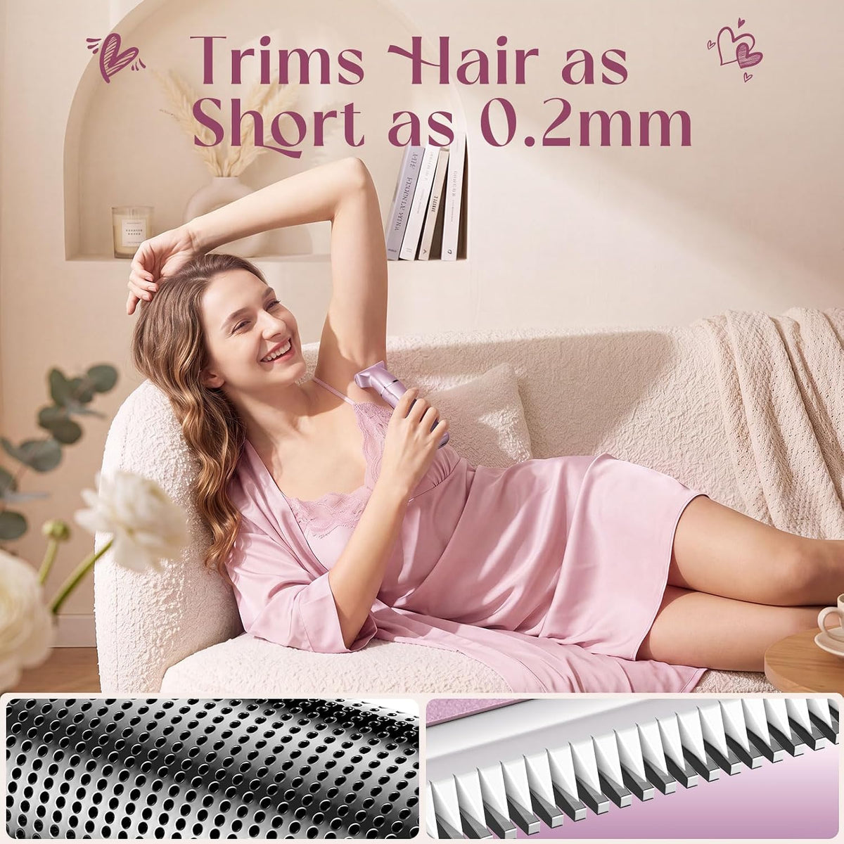 Risina 5-in-1 Bikini Trimmer for Women, Self Care Gifts, Full Body Shaver