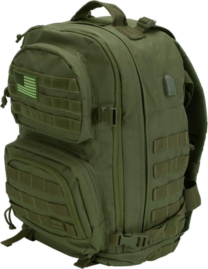 Rockland Military Tactical Laptop Backpack, Green