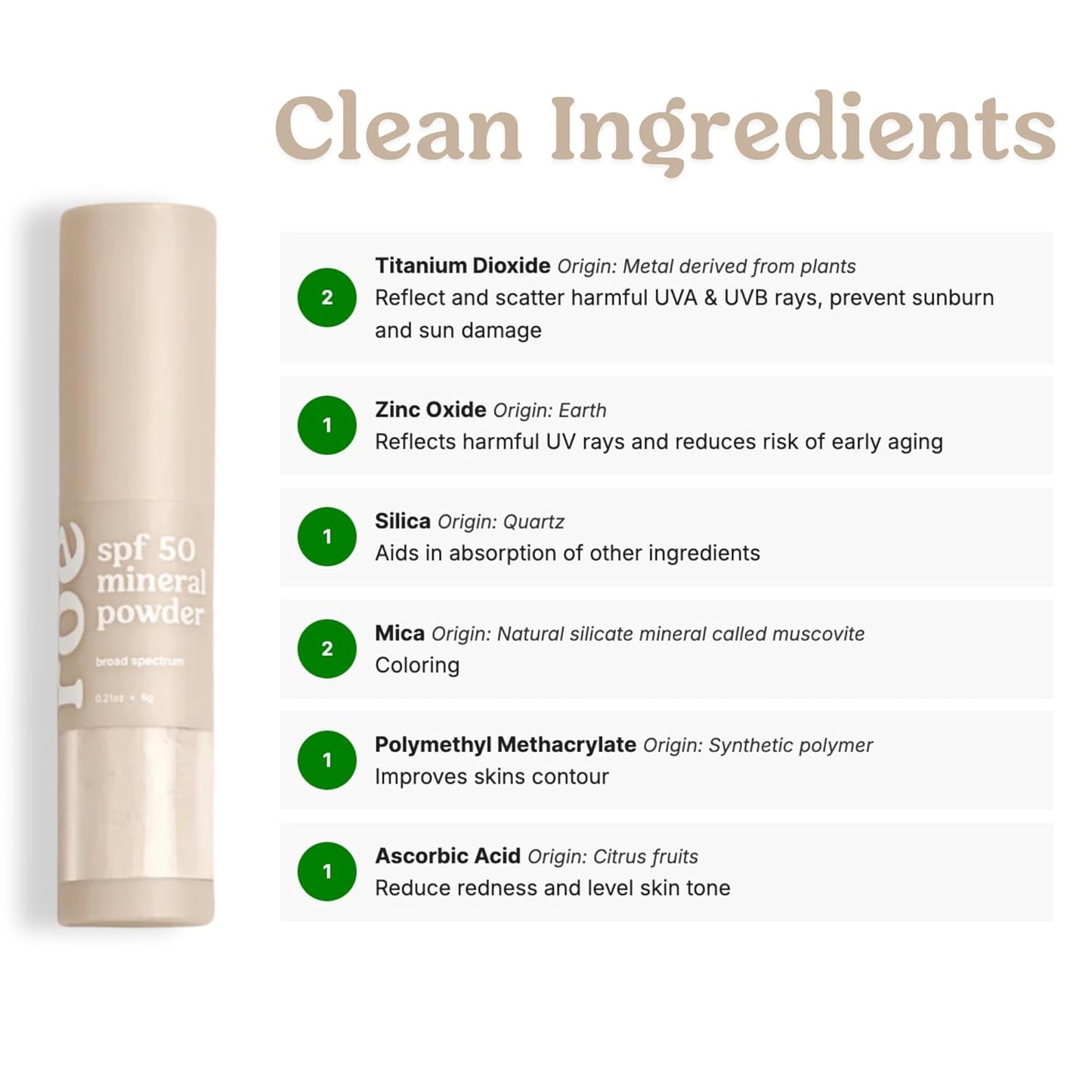 Roe Wellness- SPF 50 Powder Sunscreen Mineral-Based, Non-Toxic Brush-on For Kids, Adults & Babies..