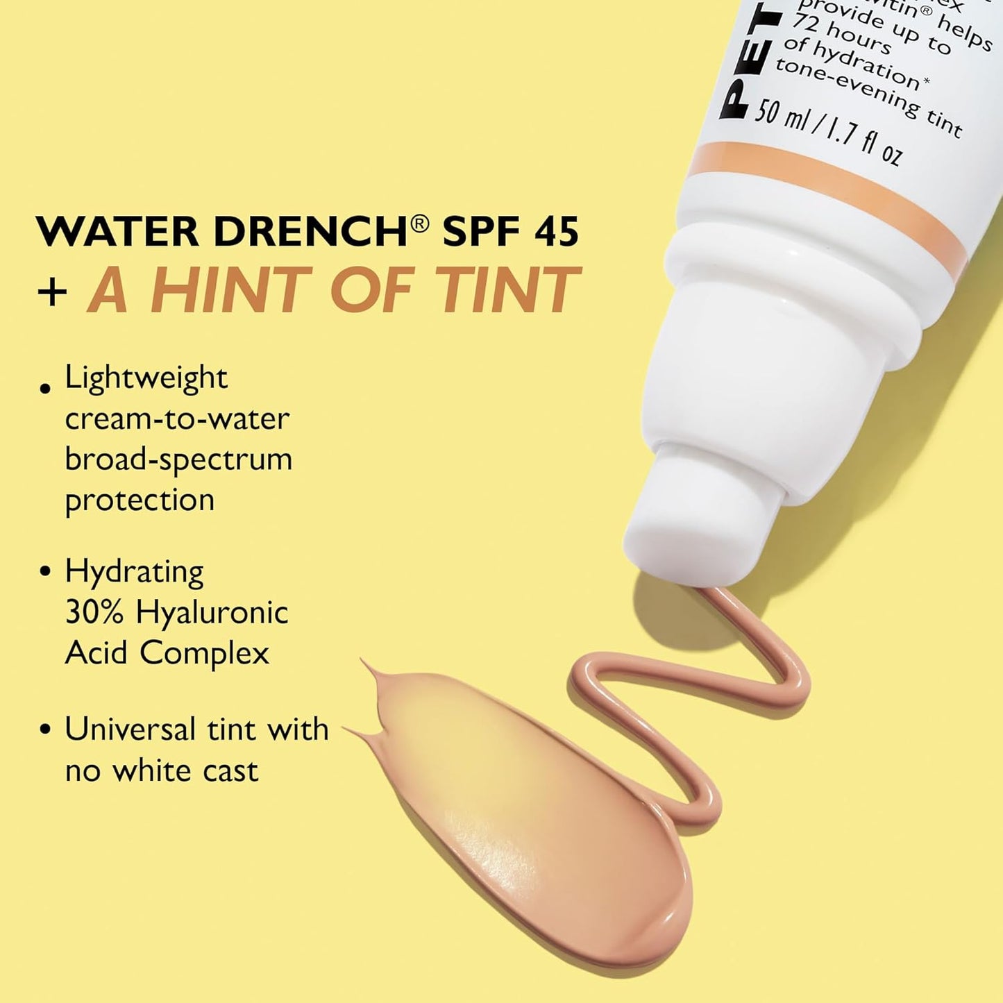 Peter Thomas Roth | Water Drench® Broad Spectrum SPF 45 Hyaluronic Cloud Sheer Tint Moisturizer
