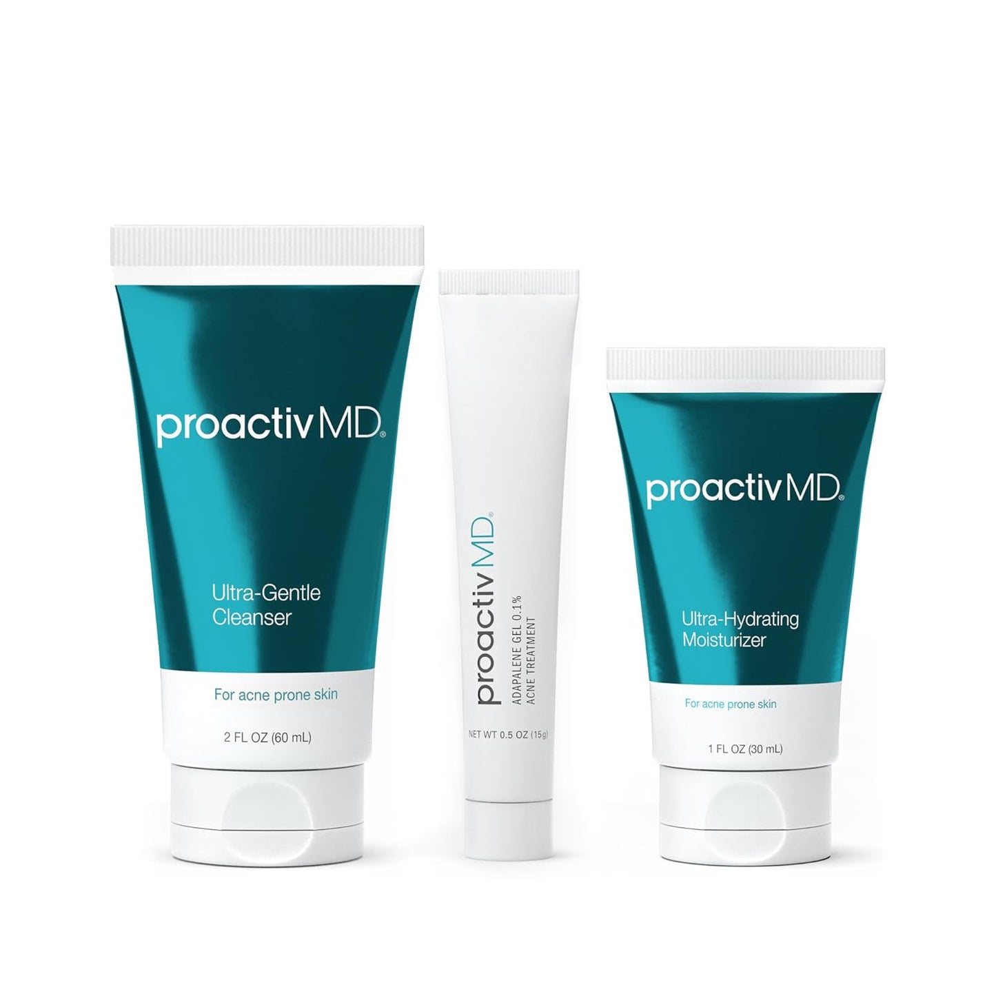 Proactiv MD 3-Step Routine, Ultra-Gentle Face Cleanser, 0.1% Adapalene Gel Treatment, Ultra-Hydrating Moisturizer..