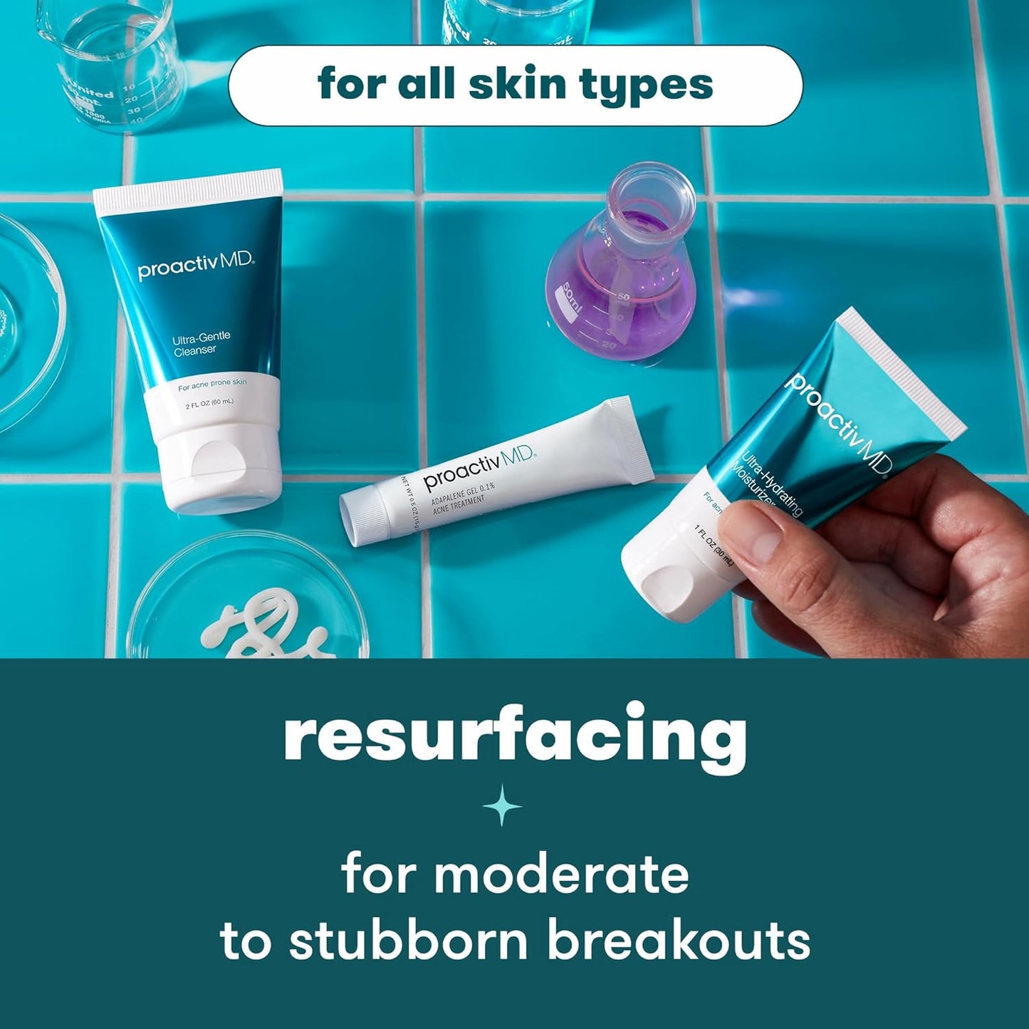 Proactiv MD 3-Step Routine, Ultra-Gentle Face Cleanser, 0.1% Adapalene Gel Treatment, Ultra-Hydrating Moisturizer..