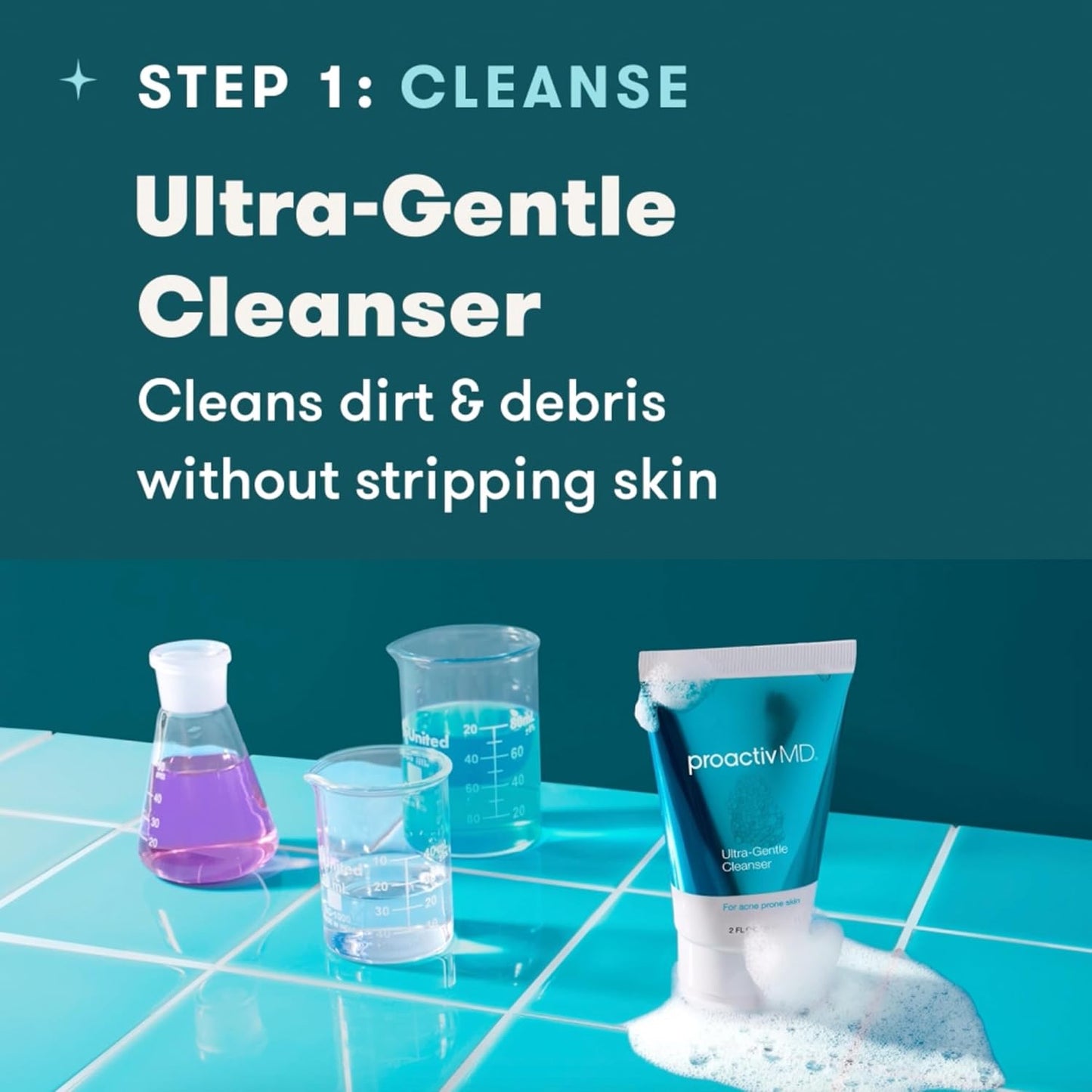 Proactiv MD 3-Step Routine, Ultra-Gentle Face Cleanser, 0.1% Adapalene Gel Treatment, Ultra-Hydrating Moisturizer..