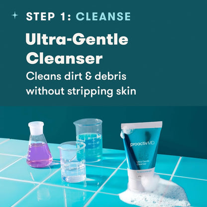 Proactiv MD 3-Step Routine, Ultra-Gentle Face Cleanser, 0.1% Adapalene Gel Treatment, Ultra-Hydrating Moisturizer..