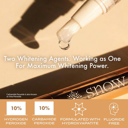 SNOW Extra Strength Teeth Whitening Pen | Hydroxyapatite | Dual Whitening Complex of Hydrogen Peroxide and Carbamide Peroxide..