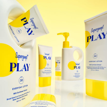 Supergoop! PLAY Everyday Lotion SPF 50 - Broad Spectrum Body & Face Sunscreen - Great for Active Days..