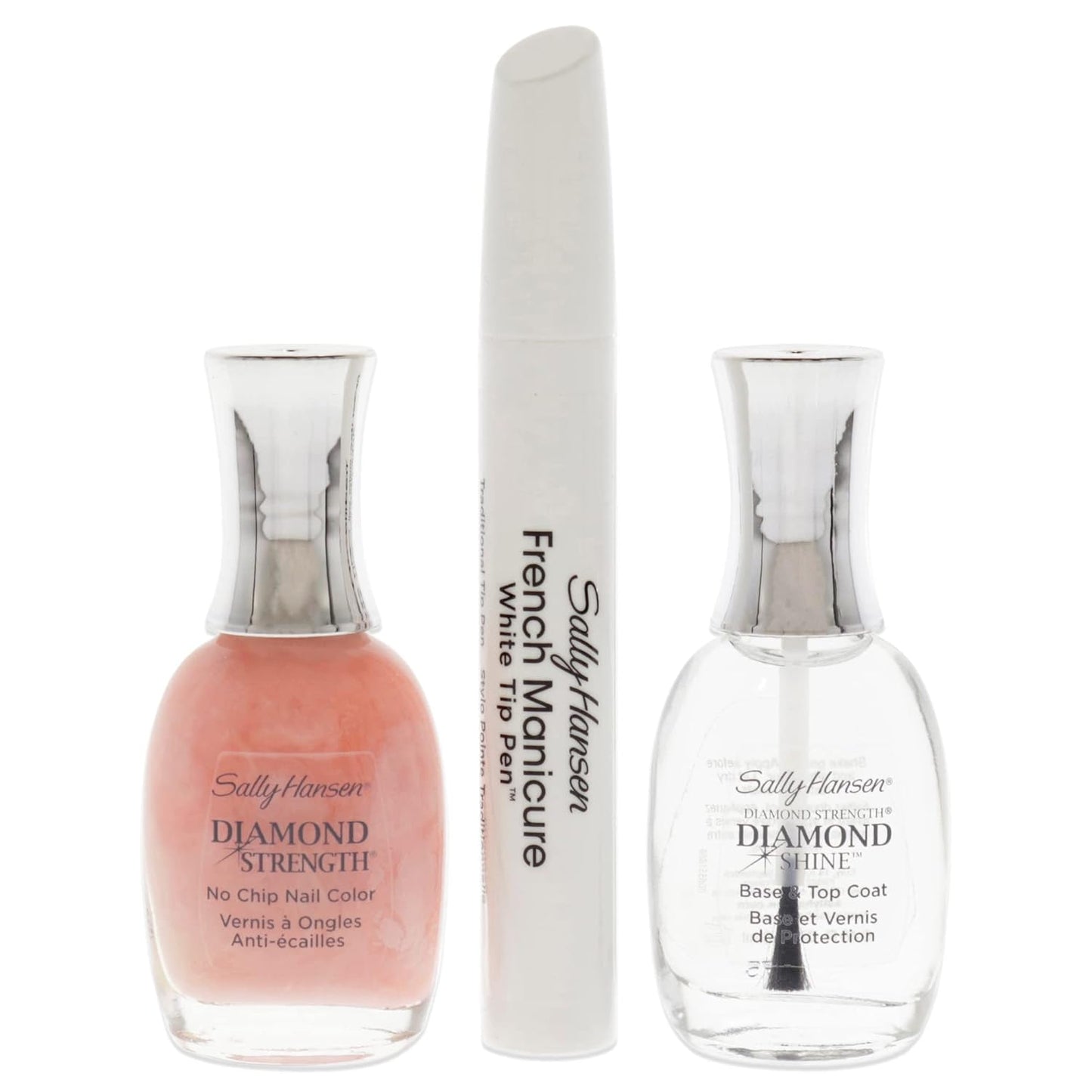 Sally Hansen Diamond Strength French Manicure Set - 45141 Ballet Bare 0.45oz Nail Polish - 3227 Ballet Bare..
