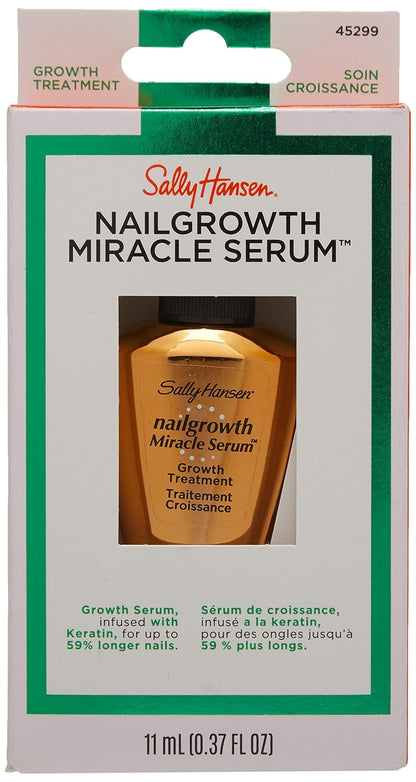 Sally Hansen Nail Treatment Nailgrowth Miracle® Nail Strengthener | Nail Serum with Biotin & Peptides..