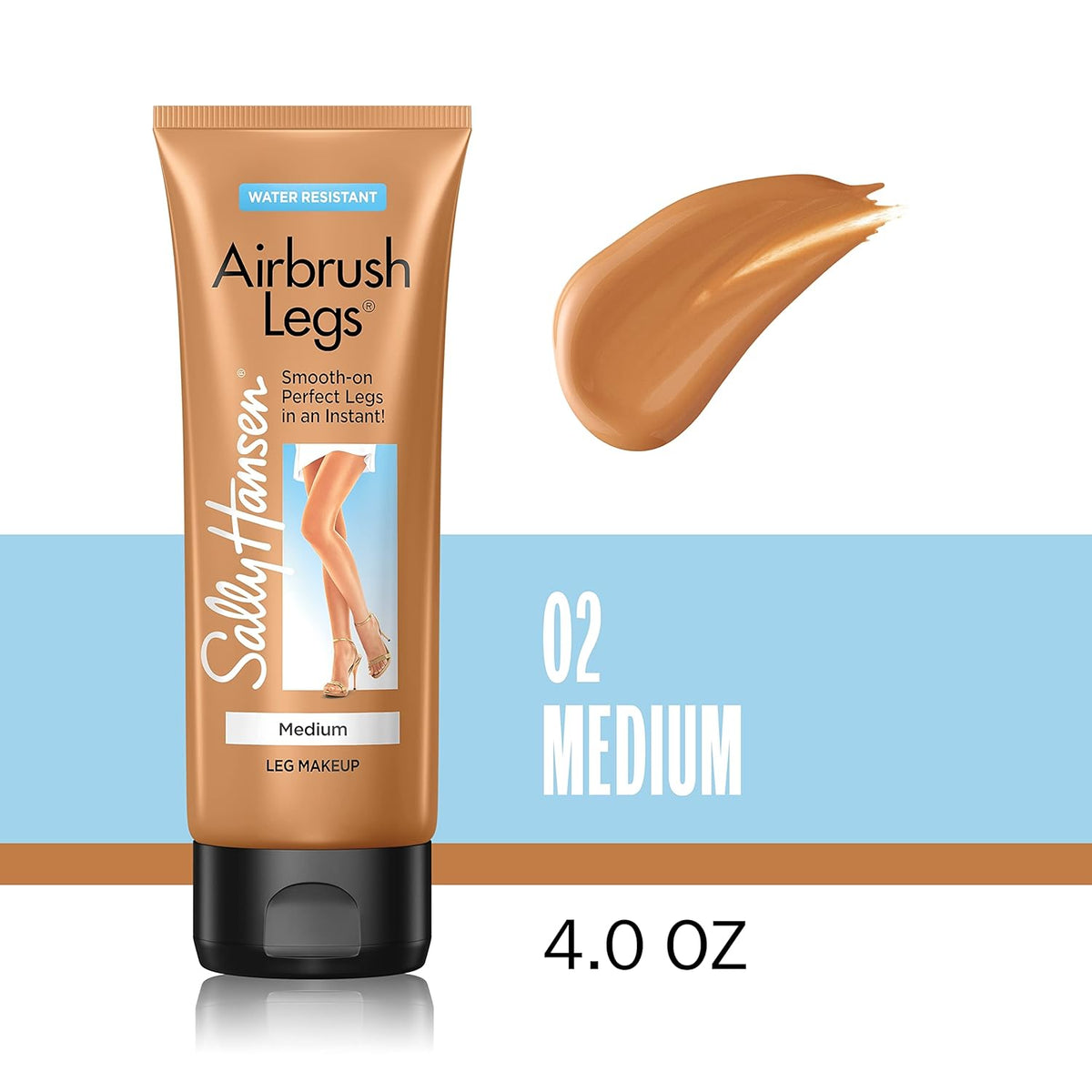 Sally Hansen Airbrush Legs®, Leg Makeup, Medium, Easy Application, Flawless Looking Legs..