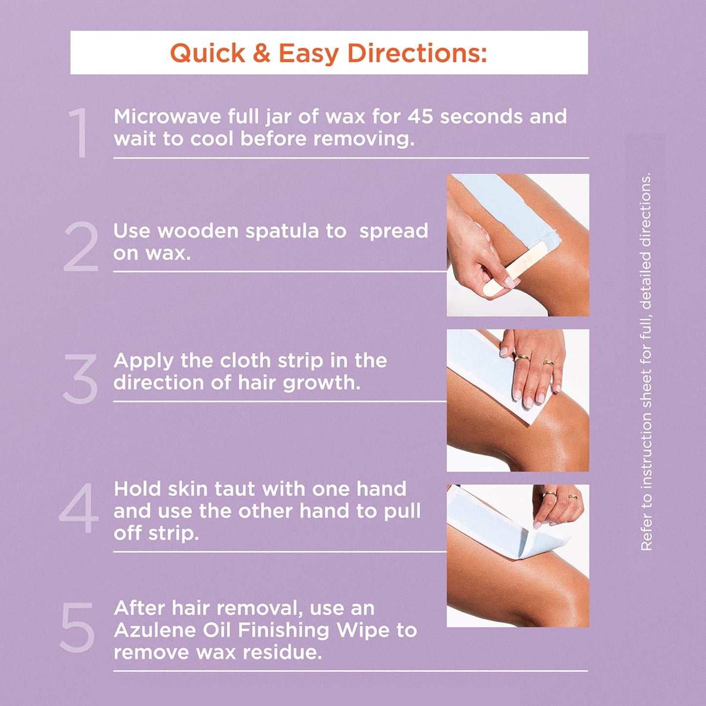 Sally Hansen Microwavable Wax Starter Kit for Body Legs, Underarms & Bikini | Removes Hair from Root..