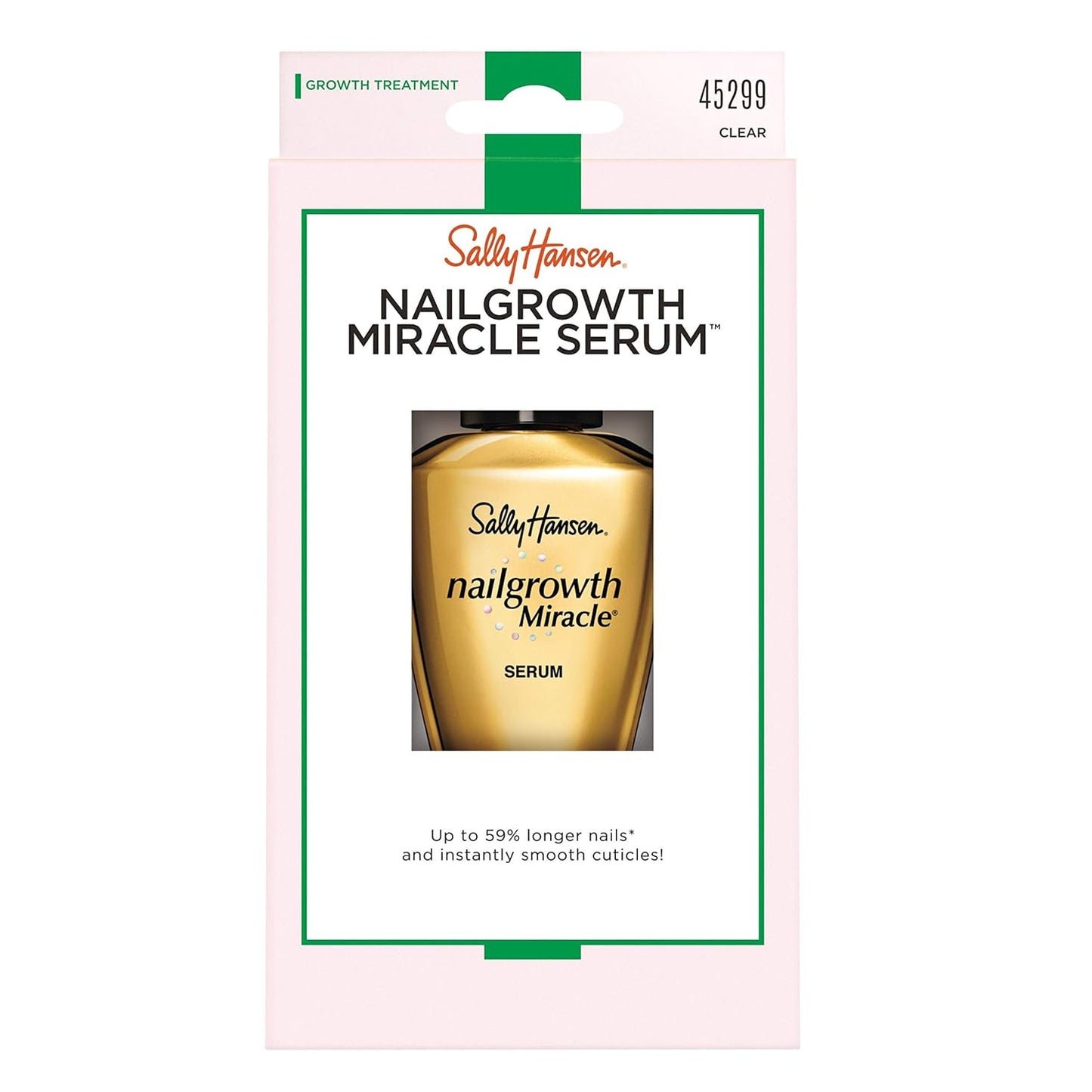 Sally Hansen Nail Treatment Nailgrowth Miracle® Nail Strengthener | Nail Serum with Biotin & Peptides..