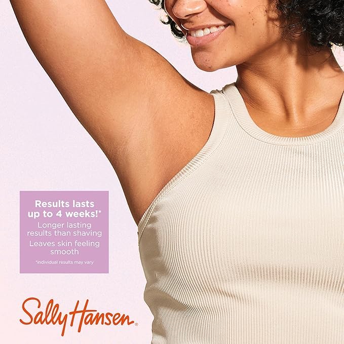 Sally Hansen Microwavable Wax Starter Kit for Body Legs, Underarms & Bikini | Removes Hair from Root..