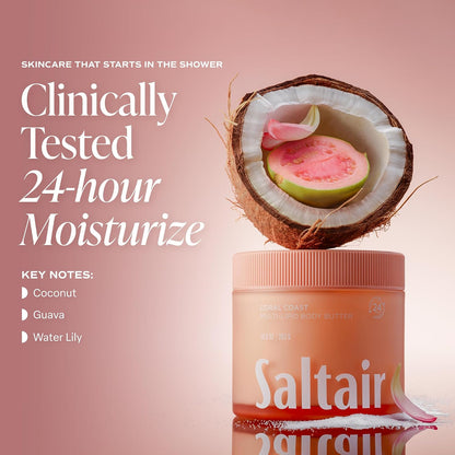 Saltair Multi-Lipid Body Butter – Hydrating 24-Hour Moisture – Body Cream for Soft Skin & Barrier Support..
