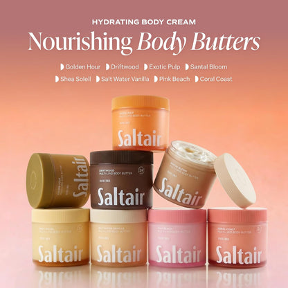 Saltair Multi-Lipid Body Butter – Hydrating 24-Hour Moisture – Body Cream for Soft Skin & Barrier Support..